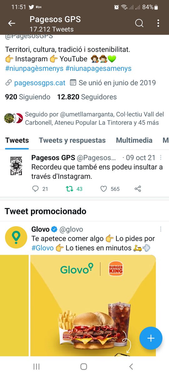 pcampsg's tweet photo. Us agrada l'anunci que us han posat els de Twitter? 🙈 https://t.co/bHTihOeren