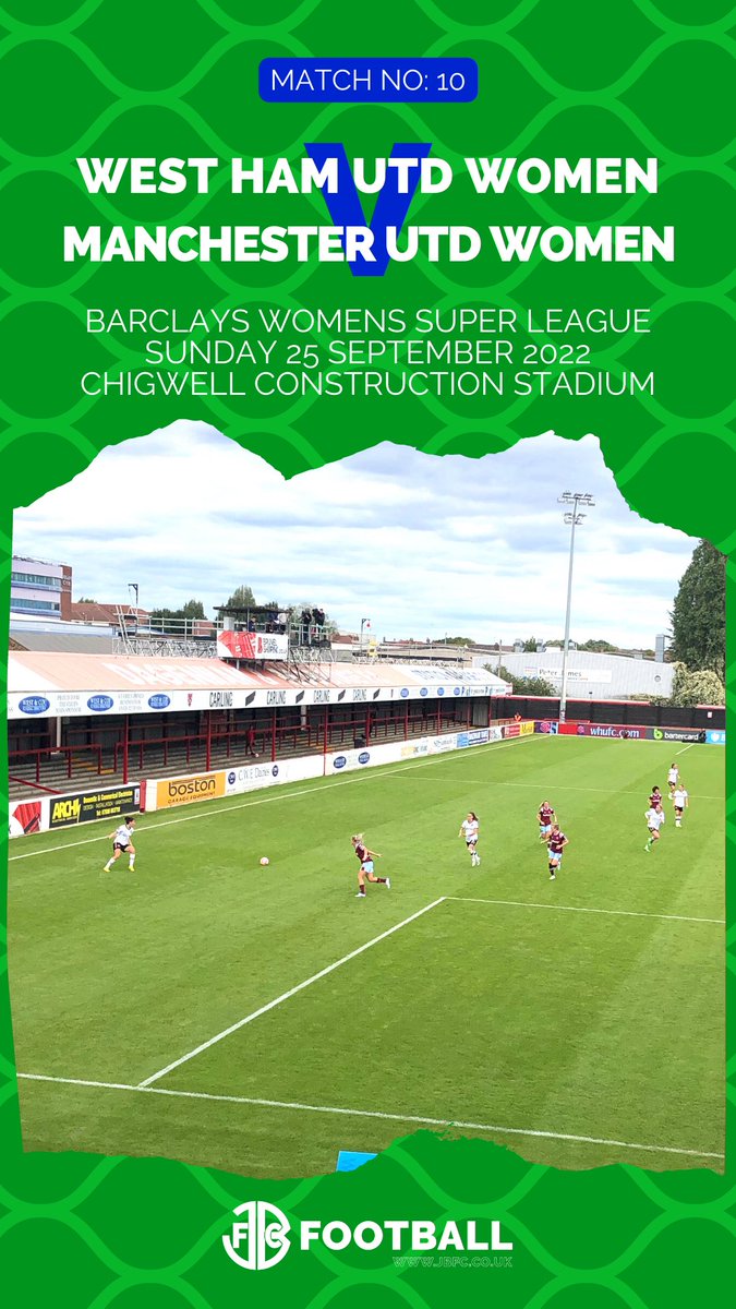 JBFCFootball's tweet photo. Match 10: An entertaining game in the @BarclaysWSL at @Dag_RedFC on Sunday as @ManUtdWomen beat @westhamwomen thanks to goals from @LuciaGarcia17 and @HanBlundell. 

Man Utd played some really nice stuff, Hammers played well but just undone. ⚽️ https://t.co/eOXpvTm5U1