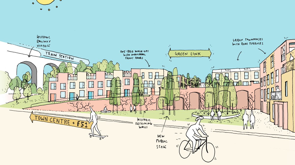 📝 We’ve made a bid for £3.55m of government funding to help transform the Ship Street site in Folkestone.

🏘️ It is all part of our vision to develop a mixed-used, housing-led development with courtyard gardens, small shops and cafés, and public creative and cultural space.