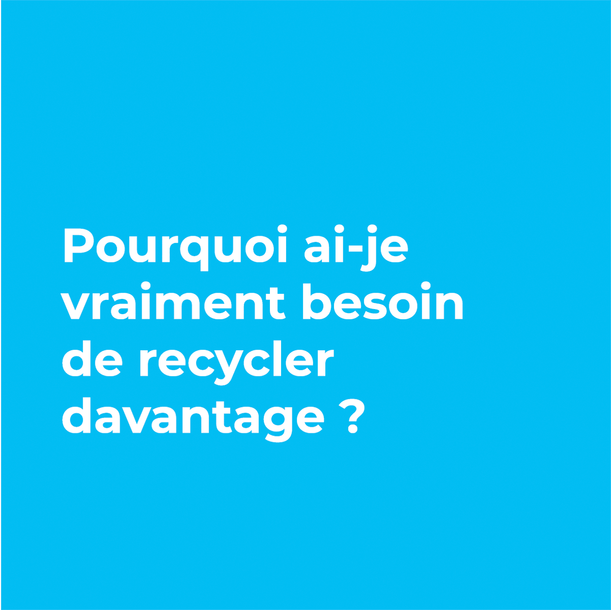 [#THREAD] Le recyclage fait partie de la vie quotidienne, mais pourquoi est-il réellement important ♻️ #LetsGetReal #RecycleWeek 1/4