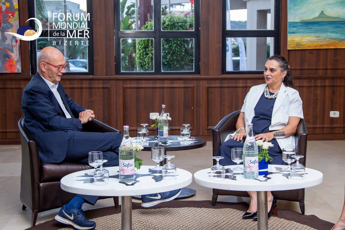 FMBizerte's tweet image. Tous nos remerciement à Madame Leila Chikhaoui, ministre de l’Environnement, d’avoir assisté et d’être intervenue à la séance de clôture de cette 5eme édition du Forum Mondial de la Mer-Bizerte, autour du thème « 2050, l’océan? » ce vendredi 23 septembre 2022
#FMMB #LaSaisonBleue