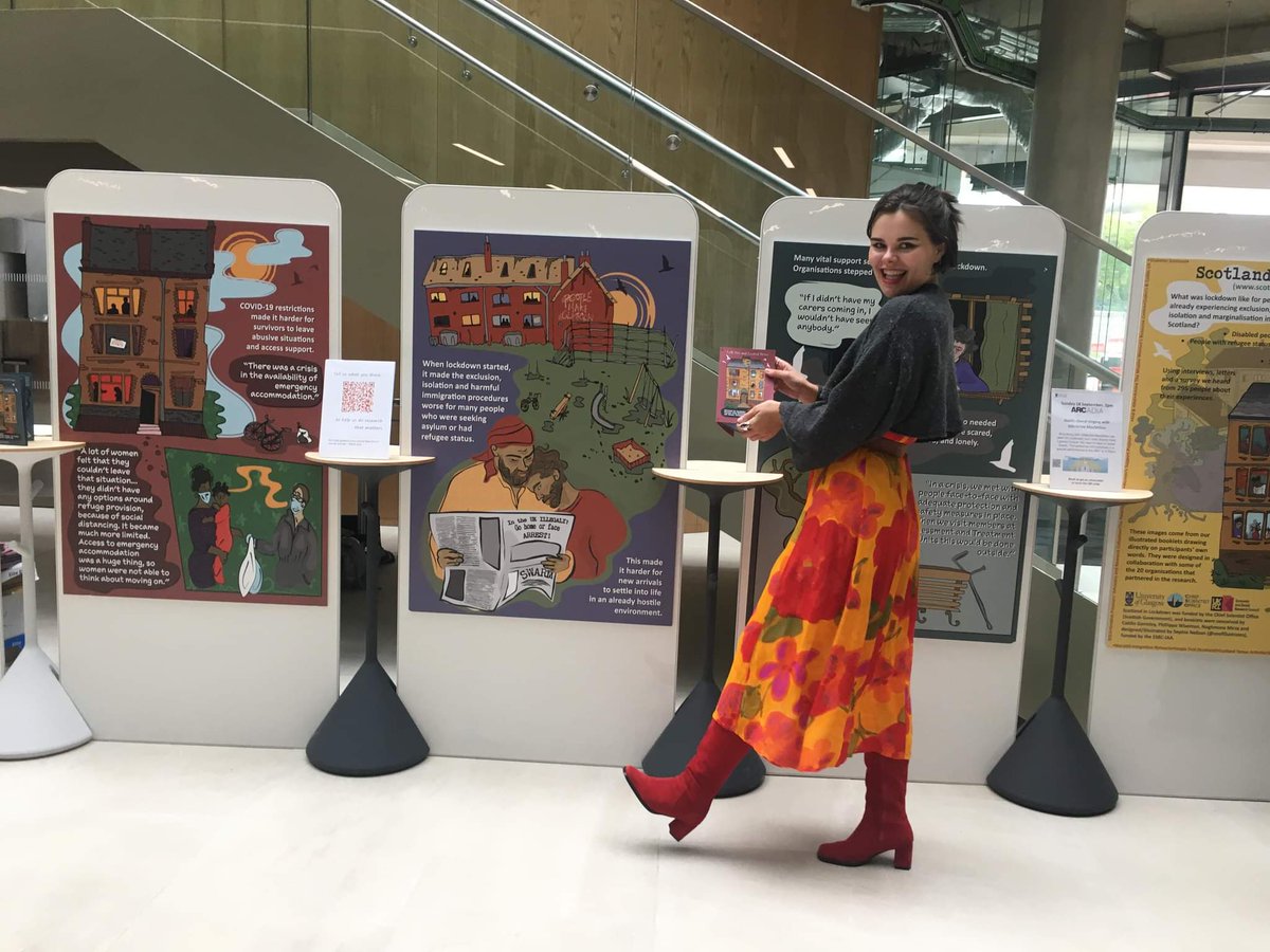 SoofIllustrates's tweet photo. There is still time to check out our "Scotland in Lockdown" exhibition at the Advanced Research Centre (ARC) at the University of Glasgow!

Our graphic novellas are now available to read online in English, Arabic, Urdu and French via this link: 

https://t.co/Js6w4PAMTT https://t.co/3I2odXhJQm