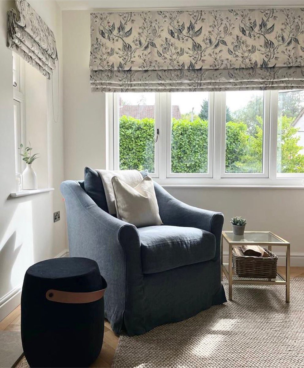 HuntersofDerby's tweet image. Featuring the ever-so-comfy Long Island armchair this cosy corner, in our clients snug, also includes the Milo stool (with its practical leather handle) &amp;amp; the warm brass Keswick side table - all from Neptune.