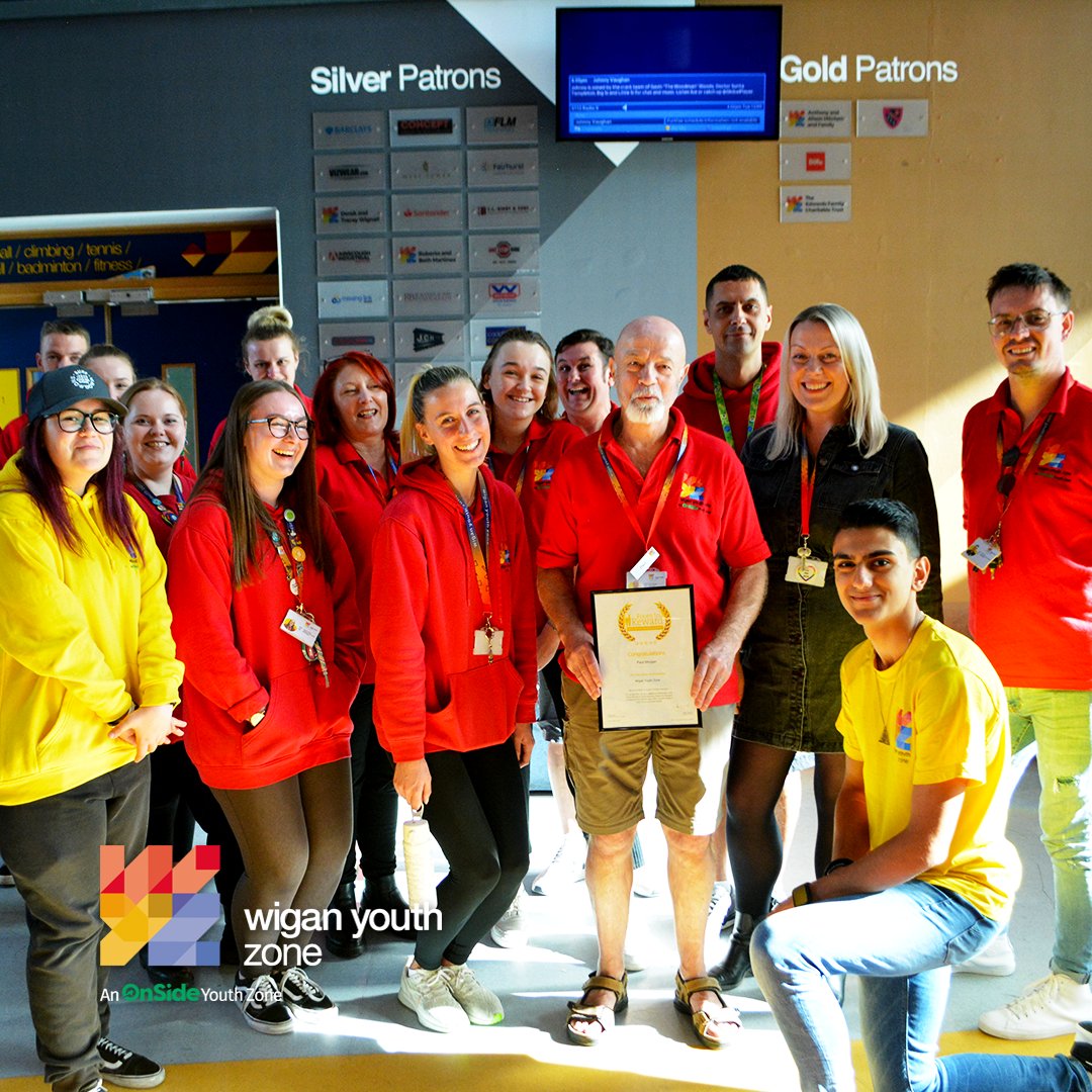 WiganYouthZone's tweet photo. A massive congratulations to our longest serving volunteer, Paul, who recently won the Hidden Hero Award, awarded by Room to Reward.👏

"Paul’s calm demeanour, life experience and zest for fun makes him an invaluable and unique role model to our young people." https://t.co/Widz9vrNEP