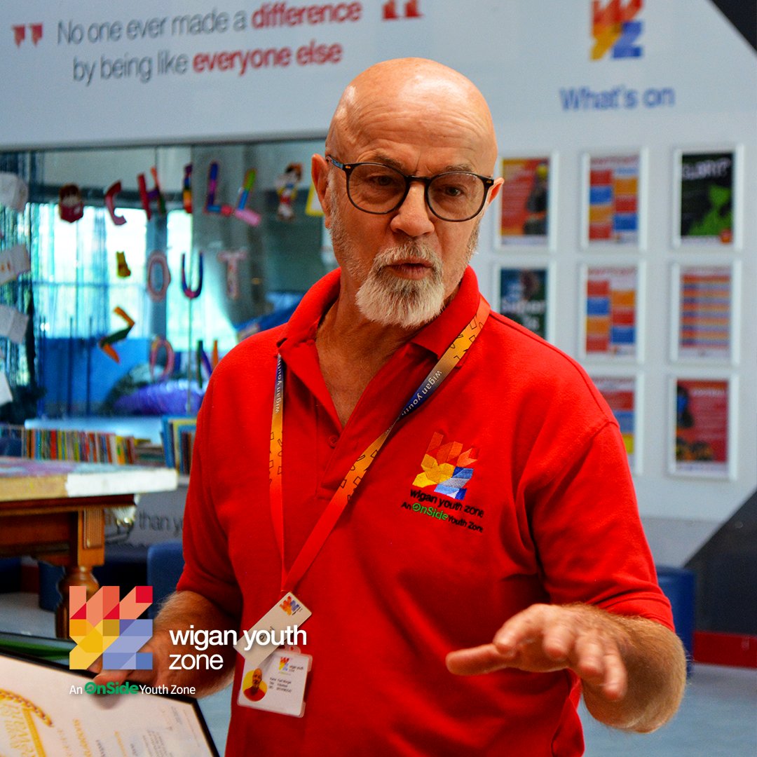 WiganYouthZone's tweet photo. A massive congratulations to our longest serving volunteer, Paul, who recently won the Hidden Hero Award, awarded by Room to Reward.👏

"Paul’s calm demeanour, life experience and zest for fun makes him an invaluable and unique role model to our young people." https://t.co/Widz9vrNEP