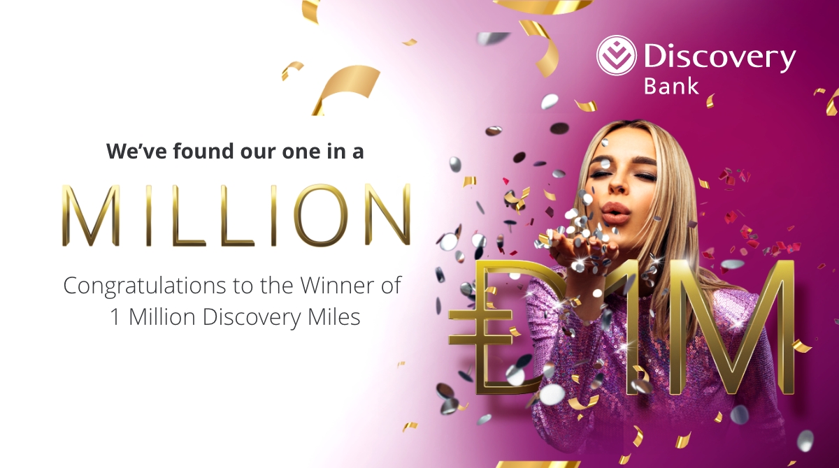 Help us congratulate our Miles Millionaire, Janica Jansen van Rensburg! 🥳 Find out how she’s planning to spend her Ð1,000,000: https://t.co/blNwI4t3G7 #DiscoveryBankMillion #DiscoveryBank https://t.co/xnSs7lbLTv