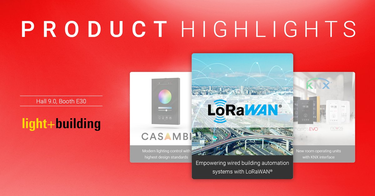 ThermokonGmbH's tweet photo. Soon @Light_Building  will open its doors! Now, we want to share some of our highlights: Learn more about solutions around LoRaWAN® and visit us in hall 9.0 at booth E30. We look forward to seeing you!

#LB22 #thermokon #lorawan #lightbuilding2022 

@thethingsntwrk  @LoRaAlliance https://t.co/cNh6WfXmuK