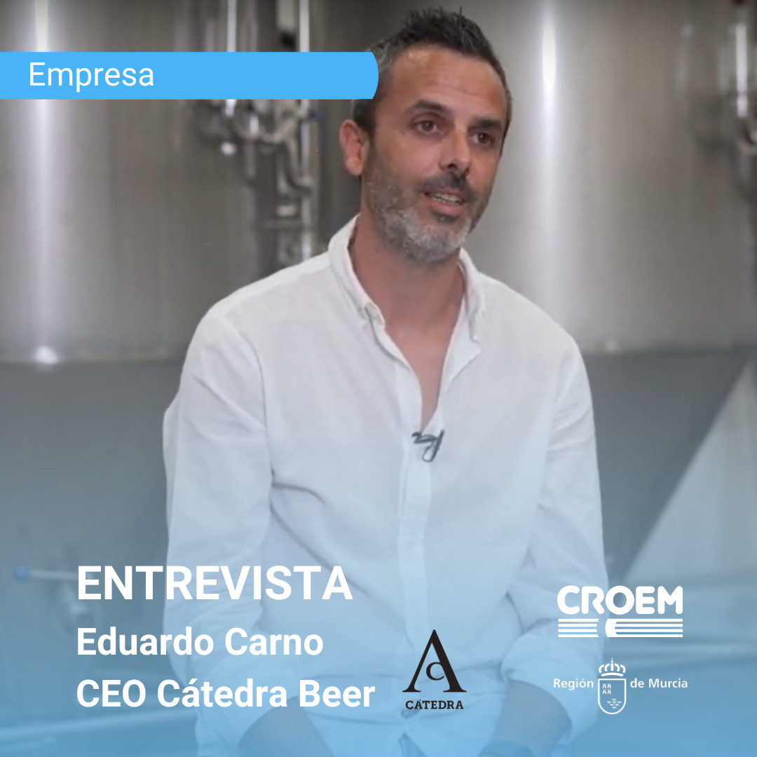 croemurcia's tweet photo. Hoy os traemos una #entrevista a Eduardo Cano, CEO Fundador de @catedrabeer 🍻

En ella nos cuenta cómo se interesó por el mundo de la #cerveza y cómo está siendo su experiencia como #autónomo ➡️ https://t.co/cQplMMjCbk

#RegióndeMurcia #CROEMemprendimiento https://t.co/AegUejOd8z