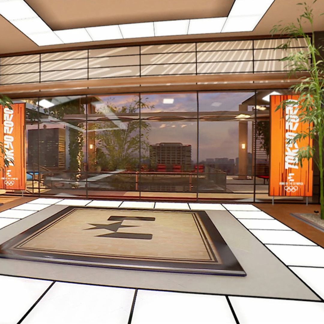 scott_fleary's tweet image. Throwback to this hybrid set design used by NSC @eurosport for the 2020 Olympics in Tokyo.

Designer: Toby Kalitowski

#SetDesign #BroadcastingStudio #Scenography