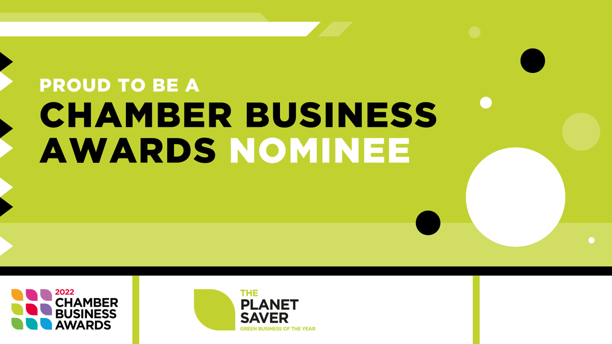 We are delighted announce that we have been nominated for <a href="/britishchambers/">BCC</a> Chamber Business Award 2022 in The Planet Saver category, due to our continued efforts in sustainability across all aspects of the business.

Thanks to our friends in <a href="/MidYorksChamber/">MidYorkshireChamber</a> for the nomination.