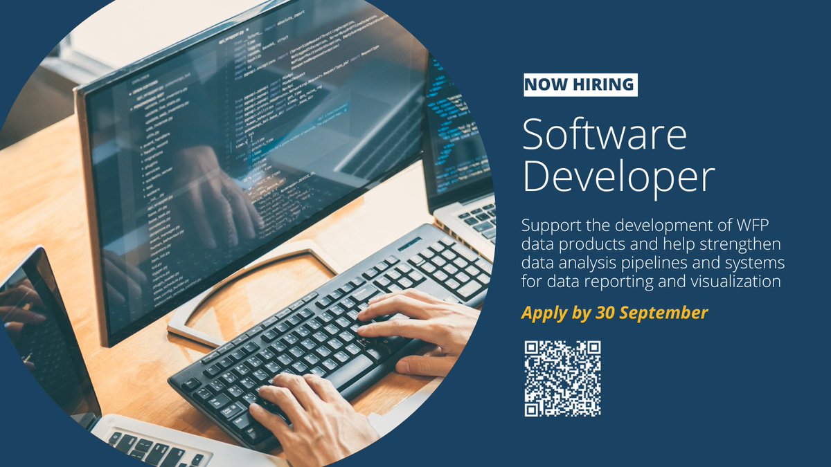 🔔 #JobAlert  

<a href="/WFP/">World Food Programme</a> is looking for an experienced #SoftwareDeveloper to help us expand and improve our global real-time monitoring systems.

Interested? Learn more and apply here: bit.ly/3SBAcsT
#SofDev