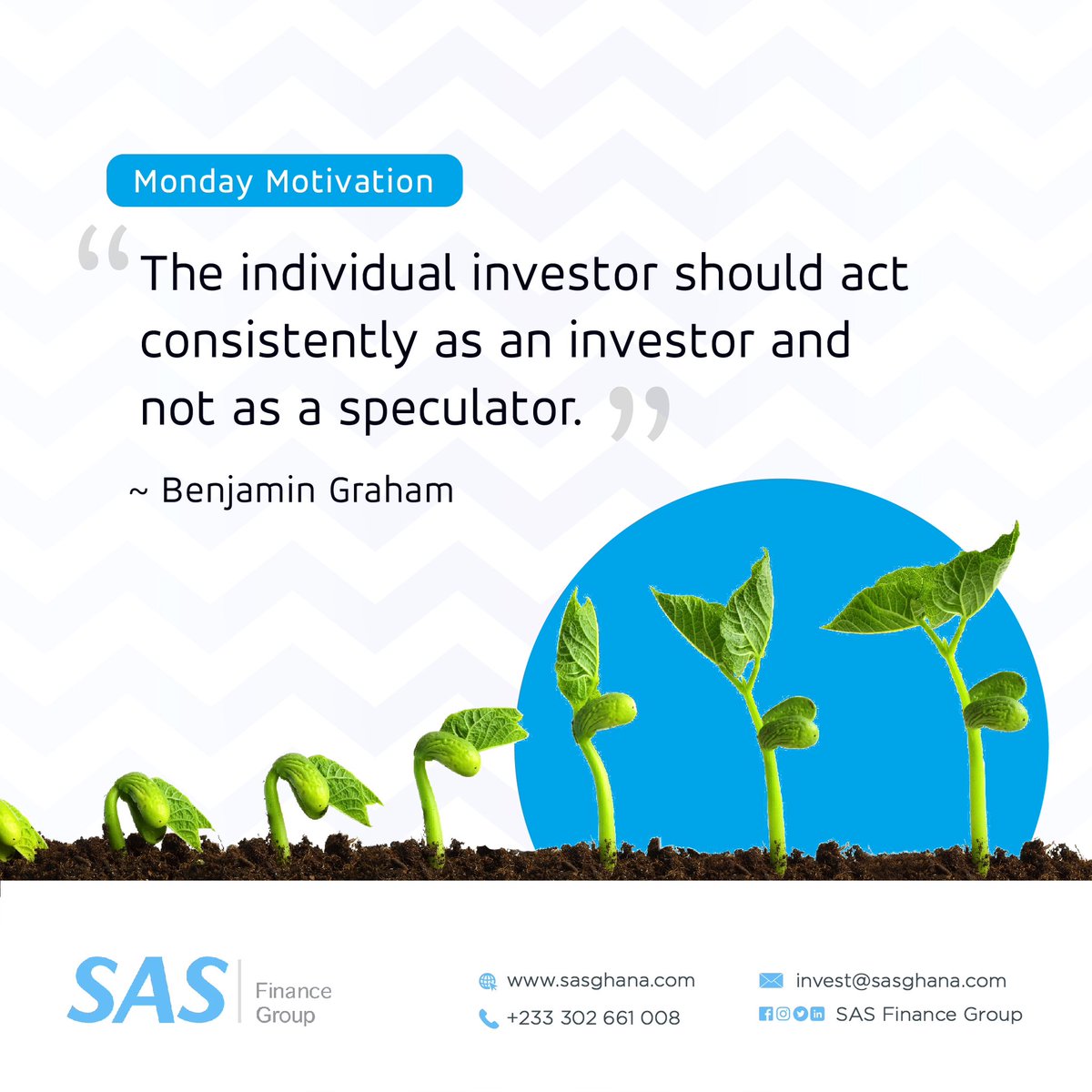 SASInvestments's tweet photo. Happy New Week. Monday motivation #mondaymotivation #consistency #investwithus #investwithsas https://t.co/YtsaWyHlSw