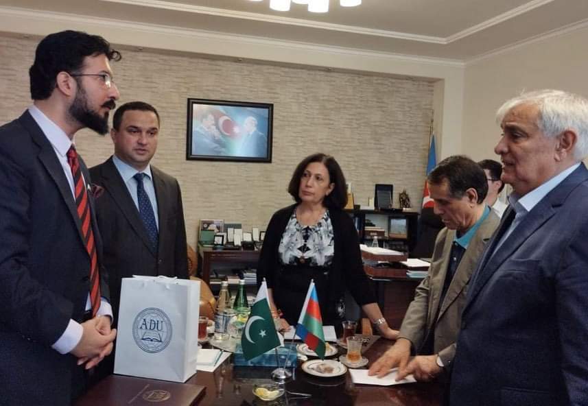 Azerbaijan: Pleased to sign an MoU, on behalf of MUSLIM Institute, with one of the leading Universities of Azerbaijan named Azerbaijan University of Languages, Baku. In the meeting, Rector, Former PM Azerbaijan, Deans and senior faculty members were present. 
<a href="/MUSLIMInstitut/">MUSLIM Institute</a>