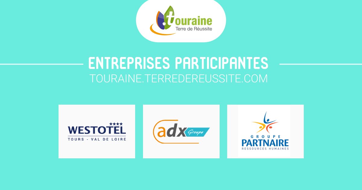 terredereussite's tweet photo. 📣 Qui sont les entreprises participantes ? 📣

1️⃣ WESTOTEL TOURS - VAL DE LOIRE  2️⃣ SAS ADX GROUPE
3️⃣ PARTNAIRE

Plus d'informations 👉 https://t.co/ytny078y4R
#TTR2022 #medef37 #entreprises #portesouvertes #ccitouraine #toursmetropole https://t.co/v5bcFMkC4A