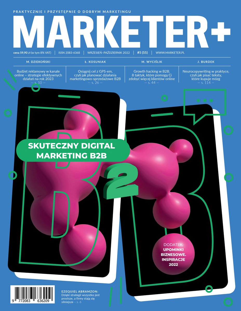 #siędrukuje 💪
Najnowsze wydanie naszego magazynu właśnie leci do druku❗  Przedstawiamy jego okładkę, zaprojektowaną przez <a href="/MartynaWedzicka/">WEDZICKA</a> 🥰 

Chcesz otrzymywać M+ w pierwszej kolejności? Dołącz do grona naszych Prenumeratorów 👉 sklep.marketerplus.pl/kategoria/pren…

#Marketing #magazin