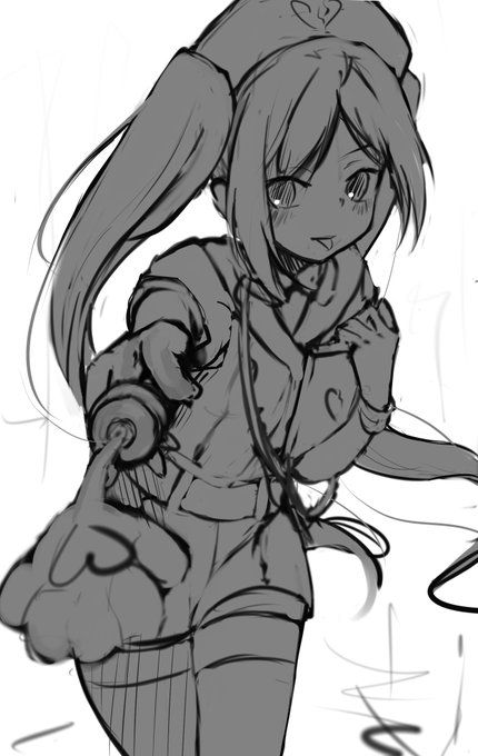 ちょっとイラストが描けない時期が続いたので
リハビリ絵です 