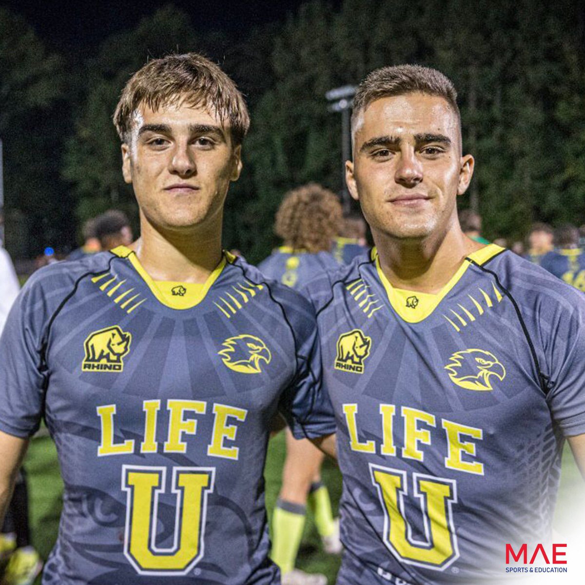 MAE_sports's tweet photo. Nuestros MAEstars @darioporta5 y Héctor Porta debutan juntos con @lifeumrugby 🇺🇸🏉

Siguiendo los pasos de su hermano, Héctor ha empezado su experiencia americana este curso y, por primera vez, ha compartido campo con Darío. 
¡El primero de muchos!❤️ https://t.co/a5cyEvE1nZ