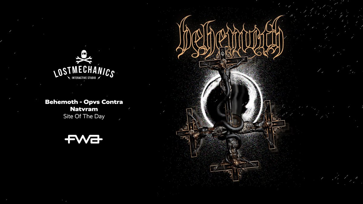 lostmechanics's tweet photo. 🛠️🤘
Our latest release for @nuclearblast has been awarded Website of The Day on @thefwa https://t.co/j2dFTEOIt0