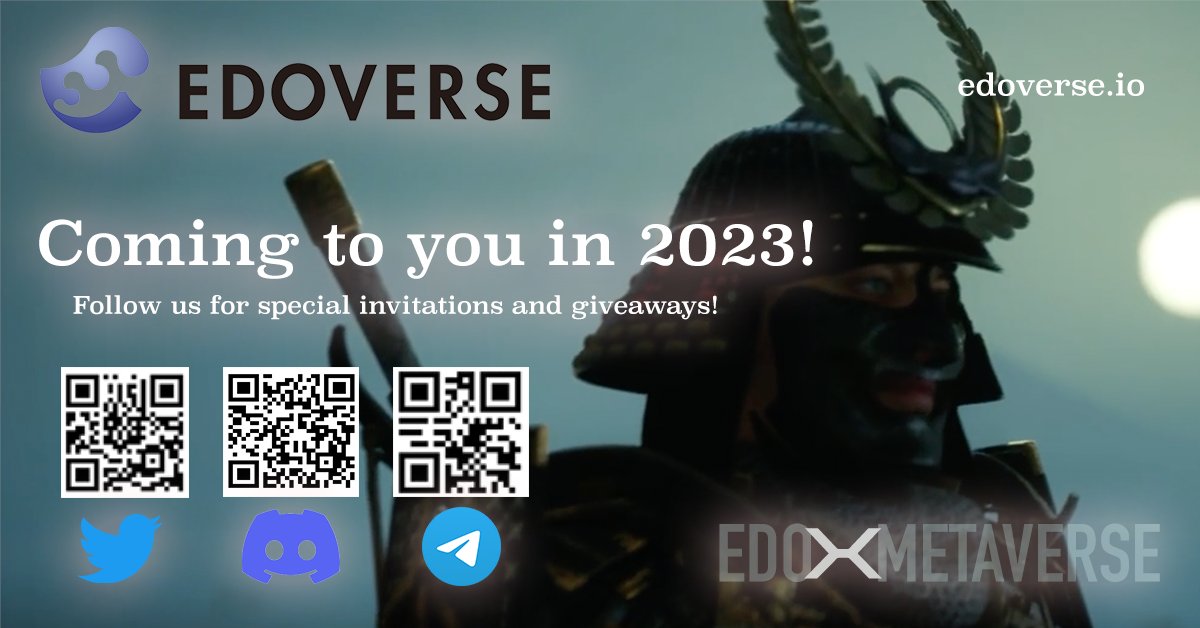 MetaWeek (@themetaweek) on Twitter photo <a href="/Edoverse_io/">Edoverse Official 1.0</a> a super real Edo Game Fi World which will recreate the town of Edo in a Metaverse.
Play-to-Earn GameFi Ecosystem, follow our Twitter, Discord and Telegram!
<a href="/Edoverse_io/">Edoverse Official 1.0</a> <a href="/NexChanger/">NexChange</a> <a href="/Edoverse_io/">Edoverse Official 1.0</a> a super real Edo Game Fi World which will recreate the town of Edo in a Metaverse.
Play-to-Earn GameFi Ecosystem, follow our Twitter, Discord and Telegram!
<a href="/Edoverse_io/">Edoverse Official 1.0</a> <a href="/NexChanger/">NexChange</a>
