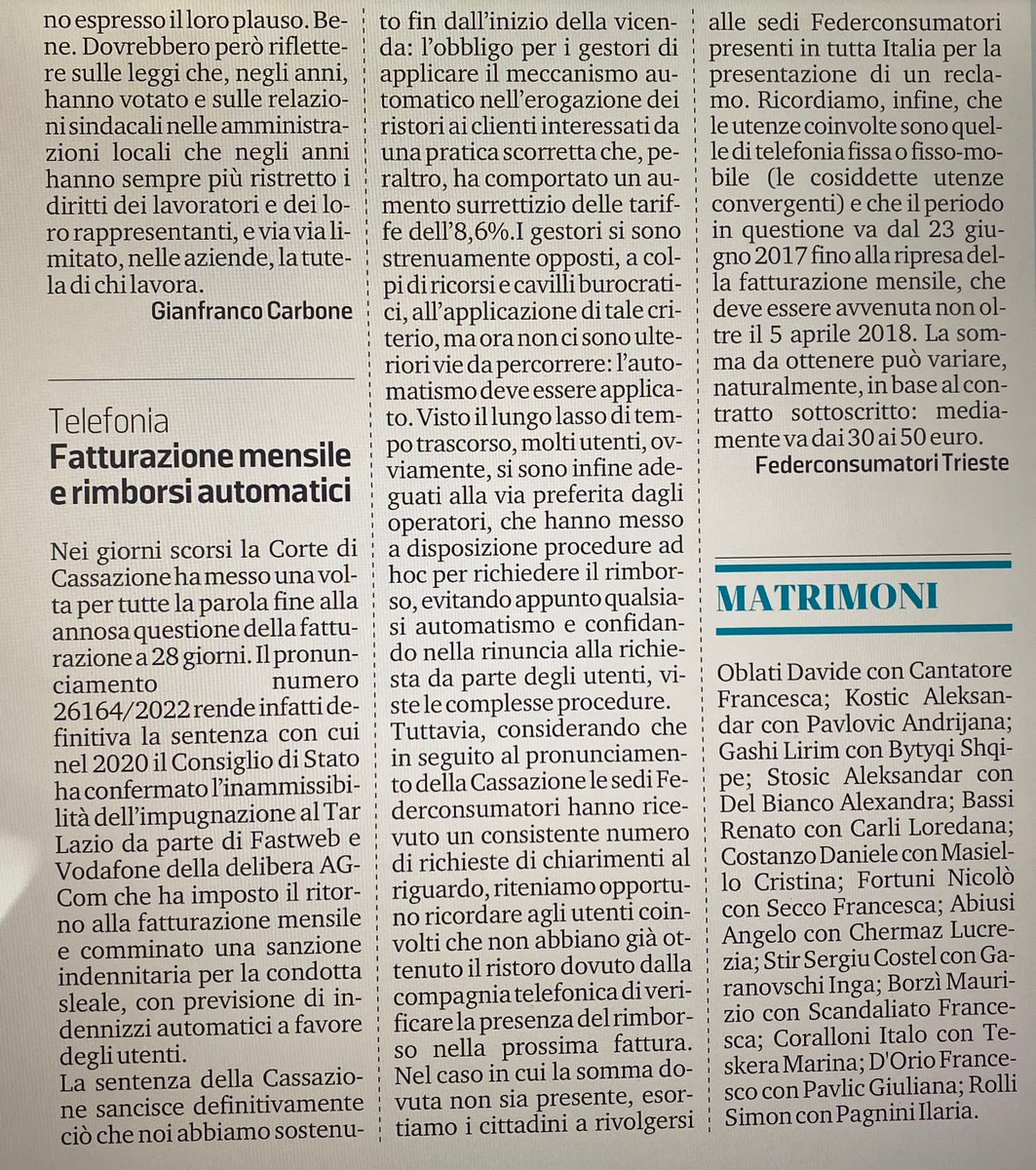 Federconsumatori FVG tweet media