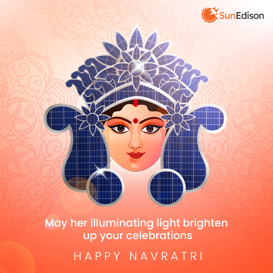 FeniceEnergy's tweet photo. Experience her divine blessings this festive season. SunEdison wishes you a happy and prosperous Navratri.
#navratri #navratri2022 #HappyNavratri #SunEdison #celebration #rooftopsolar #Sun #festival #SolarEnergy #RenewableEnergy #Ecofriendly #sustainability #solar #solarpower https://t.co/9RNvlYXL37