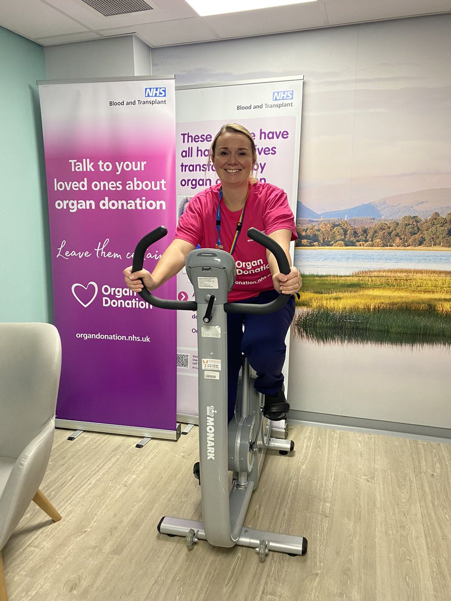 Even an OC shift doesn’t stop us clocking up those miles!!! @NHSOrganDonor @Race4Recipients 🚴 💗