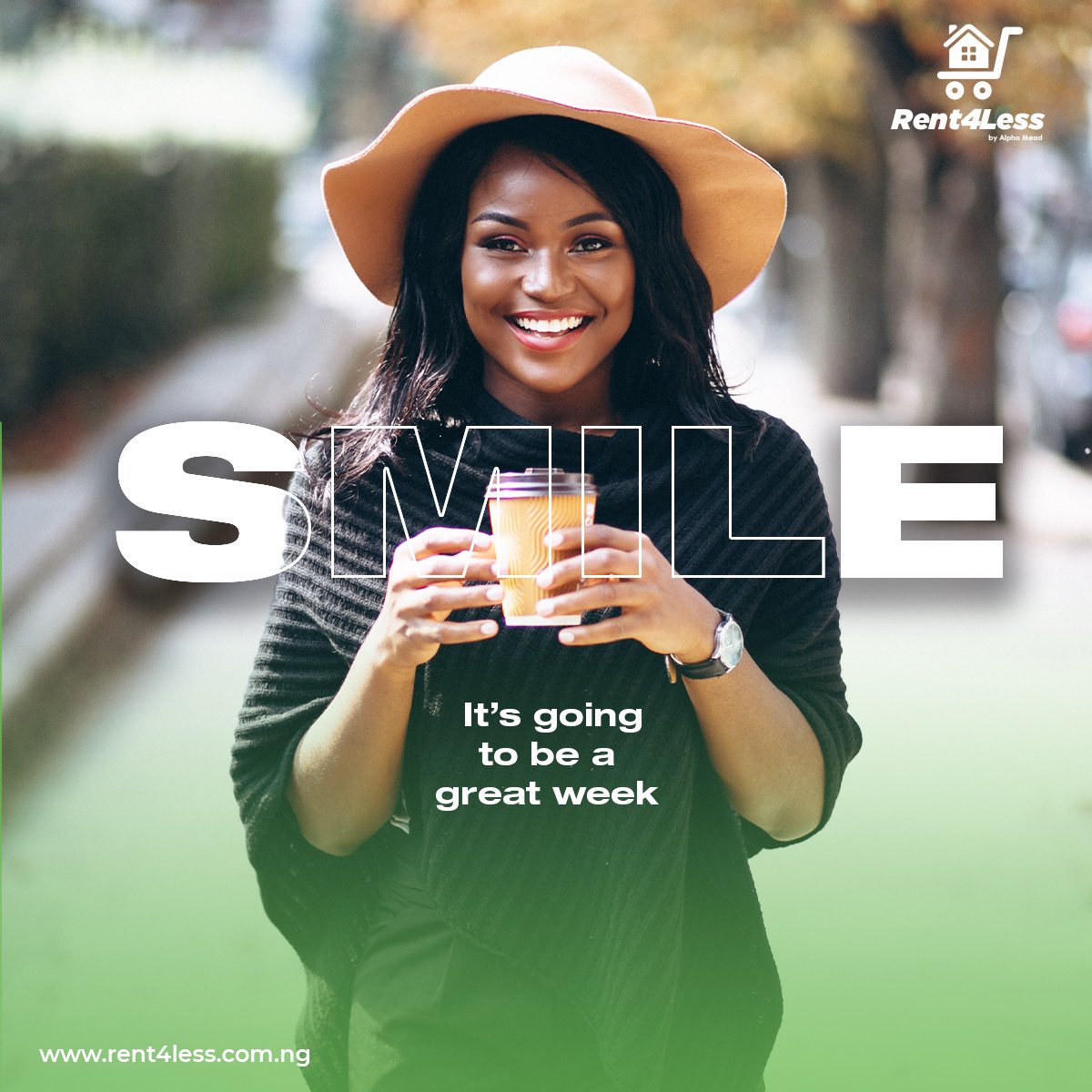 Rent4less_'s tweet photo. #tgim 
We know Mondays aren’t always your favorite days, but put on a big smile today and stay positive because it’s going to be a great week. 

#mondaymotivation #monday #rent4less #alphamead #sharedapartment #rent https://t.co/F841pxqZZ4