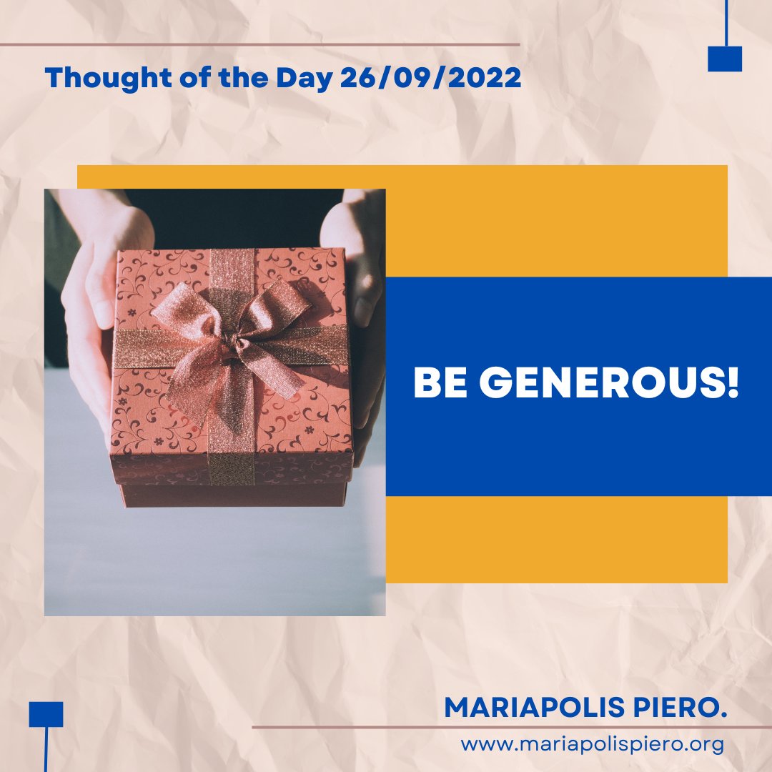 MariapolisPiero's tweet photo. Thought of the Day 26/09/2022 https://t.co/KsWc0DwfB1