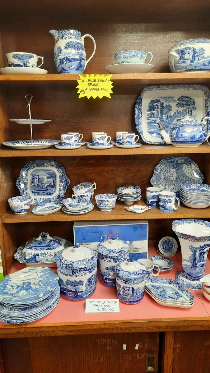 HildrethsGC's tweet photo. Check out the cookshop's sale for 50% off selected crockery, ceramics and glassware, including names like Portmeirion, Spode, Royal Worcester, Darrington.  
All lines are reduced to clear. https://t.co/2Nu12DMOa2
