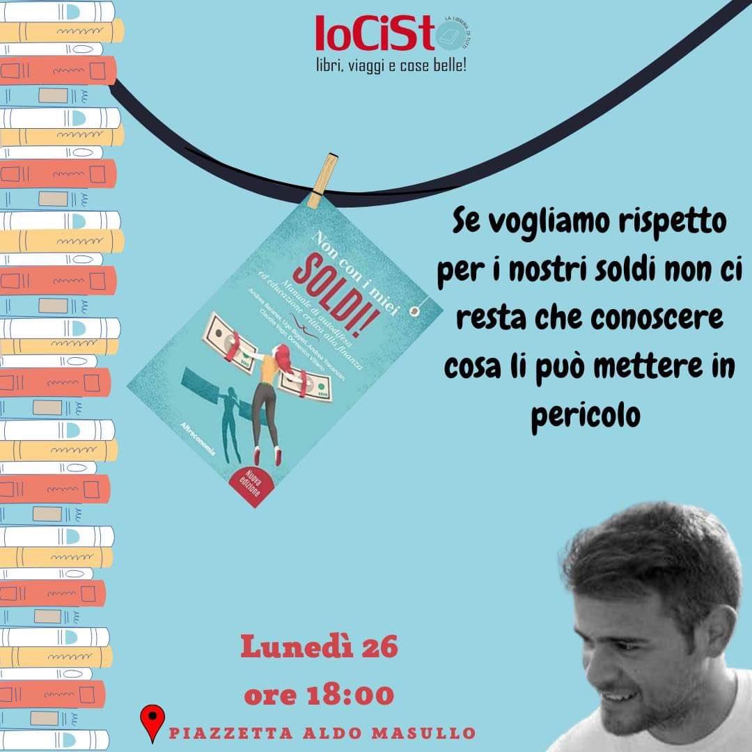 IoCiSto (@iocistolibreria) on Twitter photo Stasera venite a trovarci per una presentazione molto interessante ed attuale.
@bancaetica <a href="/finanzaetica/">finanza etica</a> <a href="/DomenicoVillano/">domenico villano</a> <a href="/GiuseppeSottil6/">Avv. Giuseppe Sottile 🇮🇹</a> <a href="/flocco63/">federica flocco</a> @andreatracanzan Stasera venite a trovarci per una presentazione molto interessante ed attuale.
@bancaetica <a href="/finanzaetica/">finanza etica</a> <a href="/DomenicoVillano/">domenico villano</a> <a href="/GiuseppeSottil6/">Avv. Giuseppe Sottile 🇮🇹</a> <a href="/flocco63/">federica flocco</a> @andreatracanzan