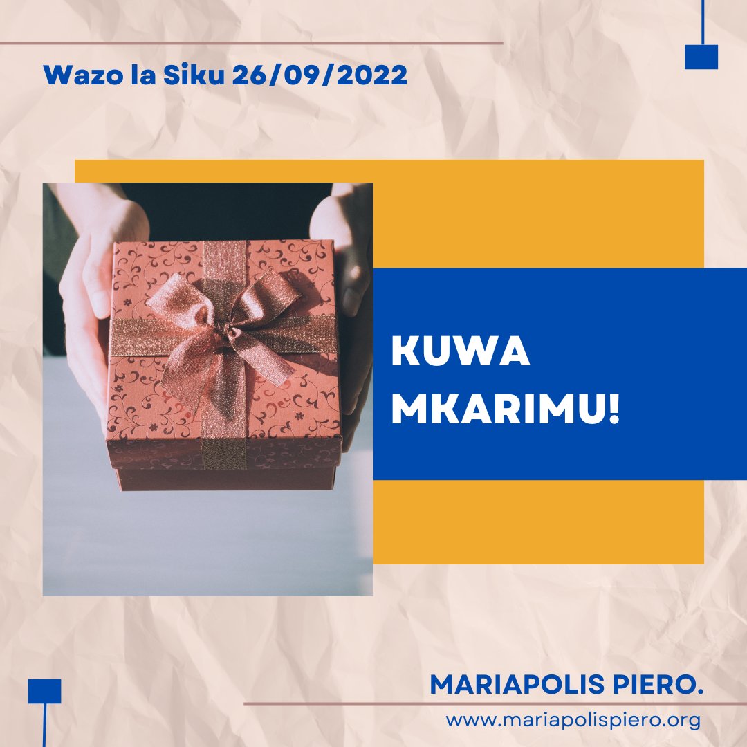 MariapolisPiero's tweet photo. Wazo la Siku 26/09/2022 https://t.co/NWbUPW4P8Q