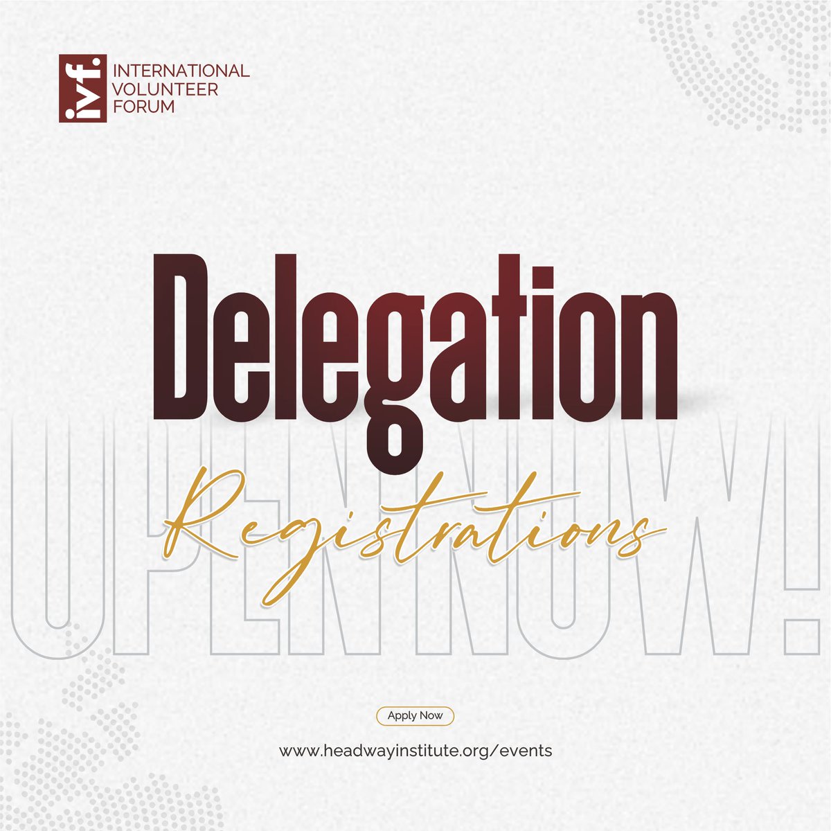 Headway_isa's tweet photo. Calling out all the Governments representatives, Development agencies officials &amp; youth representatives from CSOs to register their delegations for International Volunteers Forum - Istanbul, Turkey 🇹🇷

Visit our website for more information.

#hisaivf #ivfturkey #ivfturkey2022 https://t.co/4EMvfEEmCm
