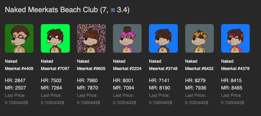 MartyMoonYnv9's tweet photo. Who on earth floored Naked Meerkats @mmccsolana at 0.1 $SOL yesterday? Managed to Snip3 seven of em with the help of @SolanaKit realtime snip3 tools.
What should I do with these magnificent 7? Keep or flip? Thought?
#SolanaNFTs #NFTCommunity #MeerkatMob #SolanaKit #Snip3 #Flip https://t.co/70u5z9PsG7