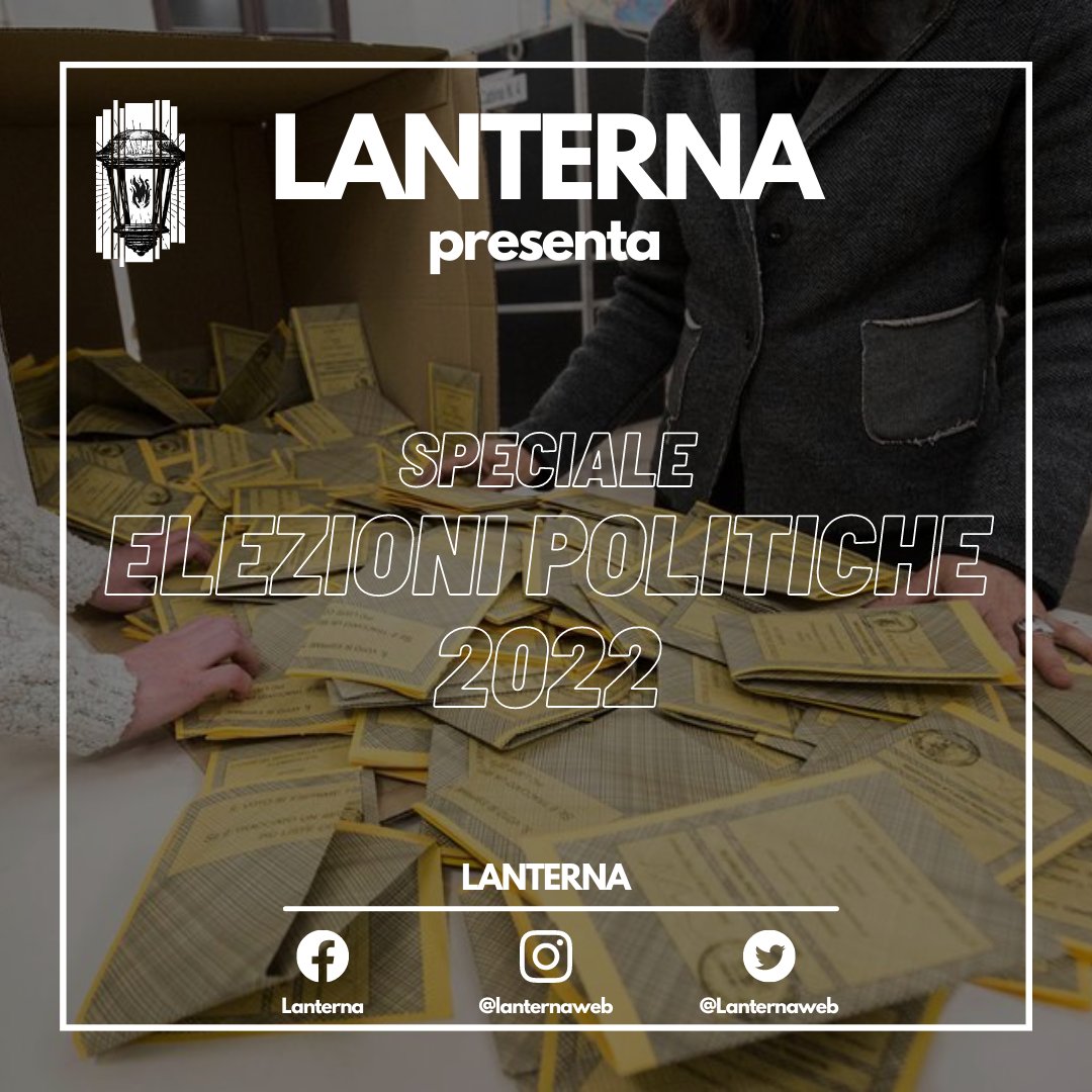 Lanterna (@lanternaweb) on Twitter photo 🗳 "SPECIALE ELEZIONI POLITICHE 2022": il direttore <a href="/AleVerrelli/">Alessandro Verrelli</a> e il nostro <a href="/domercoli/">Domenico Ercoli</a> analizzano l'esito del voto con numerosi ospiti.
📌 Live dalle 21:00 sulla nostra pagina Facebook: stay tuned! #elezioni2022 #ElezioniPolitiche2022 🗳 "SPECIALE ELEZIONI POLITICHE 2022": il direttore <a href="/AleVerrelli/">Alessandro Verrelli</a> e il nostro <a href="/domercoli/">Domenico Ercoli</a> analizzano l'esito del voto con numerosi ospiti.
📌 Live dalle 21:00 sulla nostra pagina Facebook: stay tuned! #elezioni2022 #ElezioniPolitiche2022