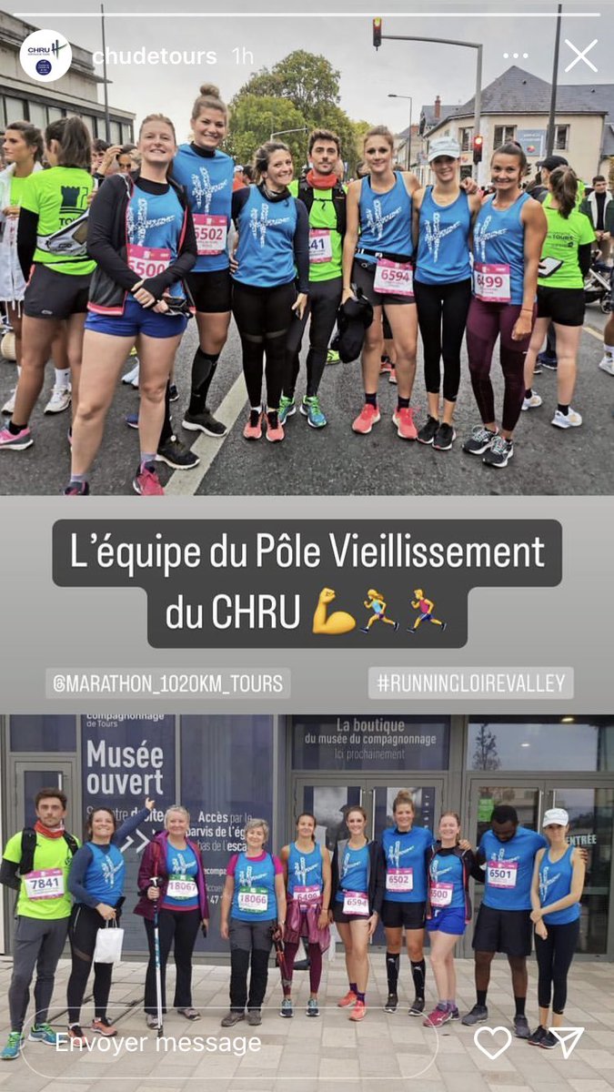 Après le <a href="/Marathon_Tours/">Marathon, 10 et 20 km de Tours</a> d’hier, l’équipe ERVMA se maintient en forme 🧘‍♀️🏋️‍♀️! Séance sportive à la pause déjeuner 😅💪

Pour être un bon vieux, il faut être un bon jeune 😉! 

Bonne journée à tous 🙂