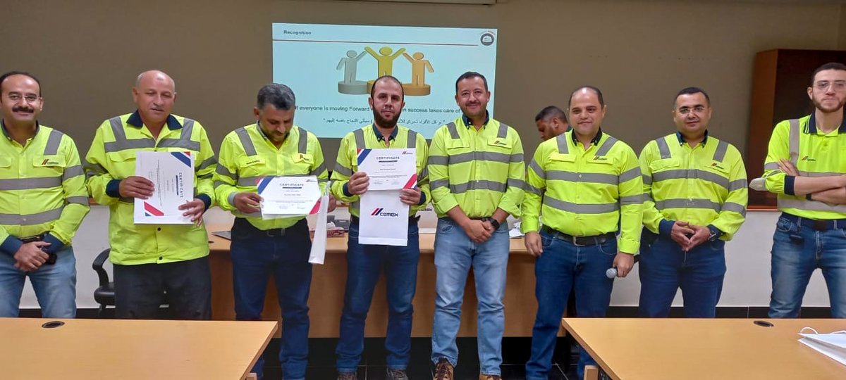 CemexEgypt's tweet photo. At CEMEX, we celebrate excellence! Our HR team recognized several employees &amp; technicians for their outstanding performance &amp; dedication. Our teams collaborated on inter-departmental initiatives. 
#CEMEXEgypt
#CEMEX https://t.co/TiaDnjLP6s