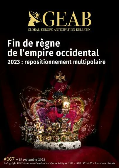 LEAP2020's tweet photo. Le #Bulletin GEAB de septembre est en ligne. Pour coller au plus près de l’actualité, les équipes de #LEAP2040 se sont intéressées dans cette édition à la mort de #QueenElisabeth et aux conséquences pour #Europe. Pour en savoir +, abonnez-vous ! https://t.co/999o1KpABe https://t.co/FJviFxygsi