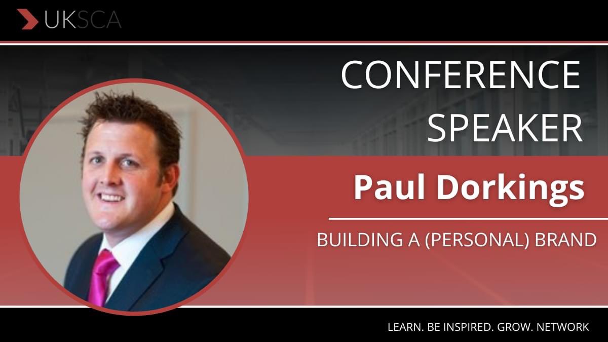 Speaker Announcement for this year’s UKSCA Annual Conference, Paul Dorkings - BUILDING A (PERSONAL) BRAND. 

Paul is Co-owner of Your Guardian &amp; believes that anyone has the capability to run their own business; limiting beliefs &amp; lack of clarity are the main obstacles to success
