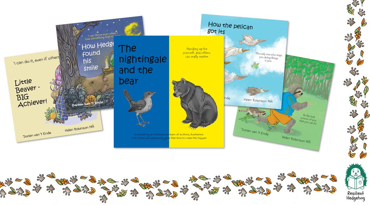 ResilientHedgeh's tweet photo. Resilient Hedgehog has produced a special edition of its illustrated stories for children (3-8 years) called THE NIGHTINGALE AND THE BEAR. All profits from this book go to charities helping in the Ukraine. #mindset #ukraine #childrensbooks  #youngchildren #parenting https://t.co/CIc86BM4Rp