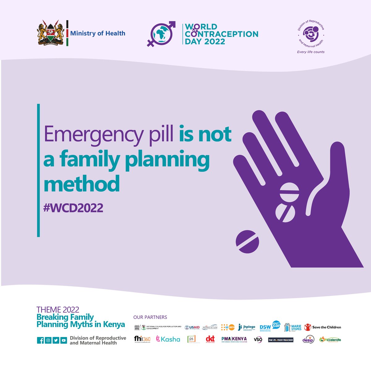 World Contraception Day Breaking family planning myths in Kenya. #WCDKE2022 #Tujulishane
