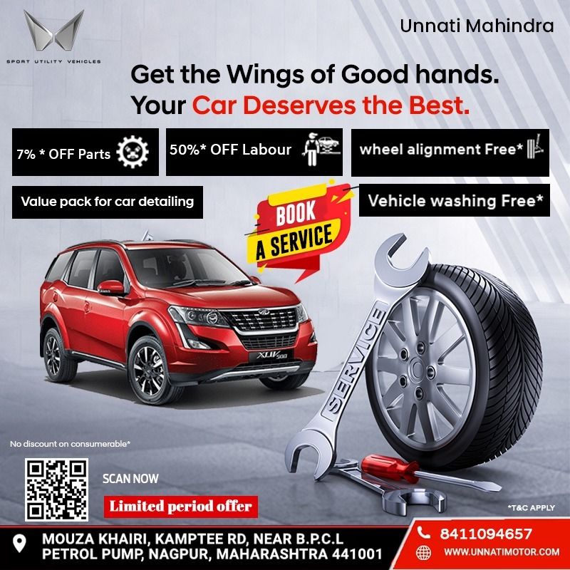 UNNATIMAHINDRA's tweet photo. Your Mahindra car is a marvel of automobile technology. The advanced technology used can only be totally understood by a Mahindra-trained technician ONLY.
Contact Now at Unnati Mahindra to book your car service.
#carservice #carservices #mahindracarservice  #unnatimahindra https://t.co/Wy6YNHBwbc