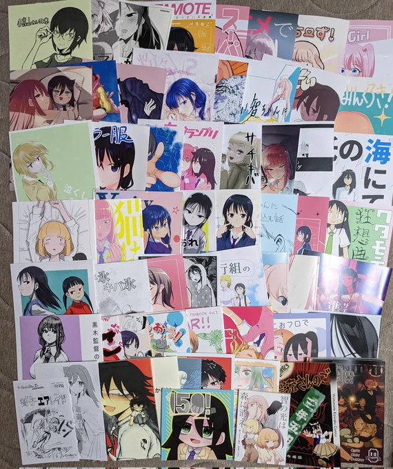 戦利品数えたらなんと60冊も…!!
しかもほぼ新刊交換してもらいました!すごい量! 
