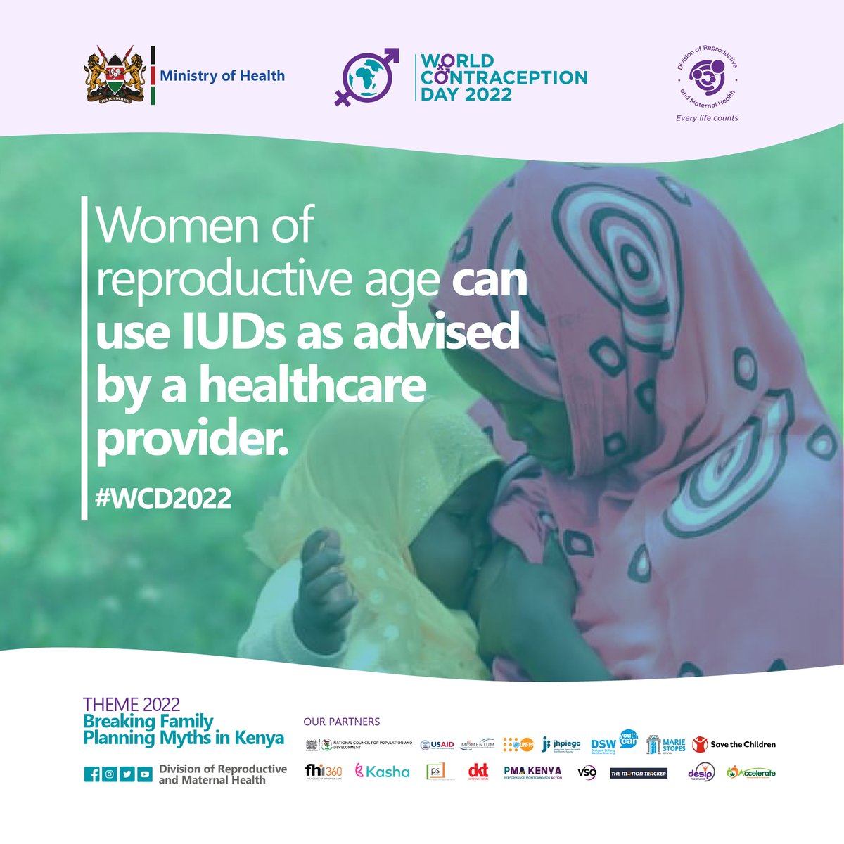 World Contraception Day Breaking family planning myths in Kenya. #WCDKE2022 #Tujulishane