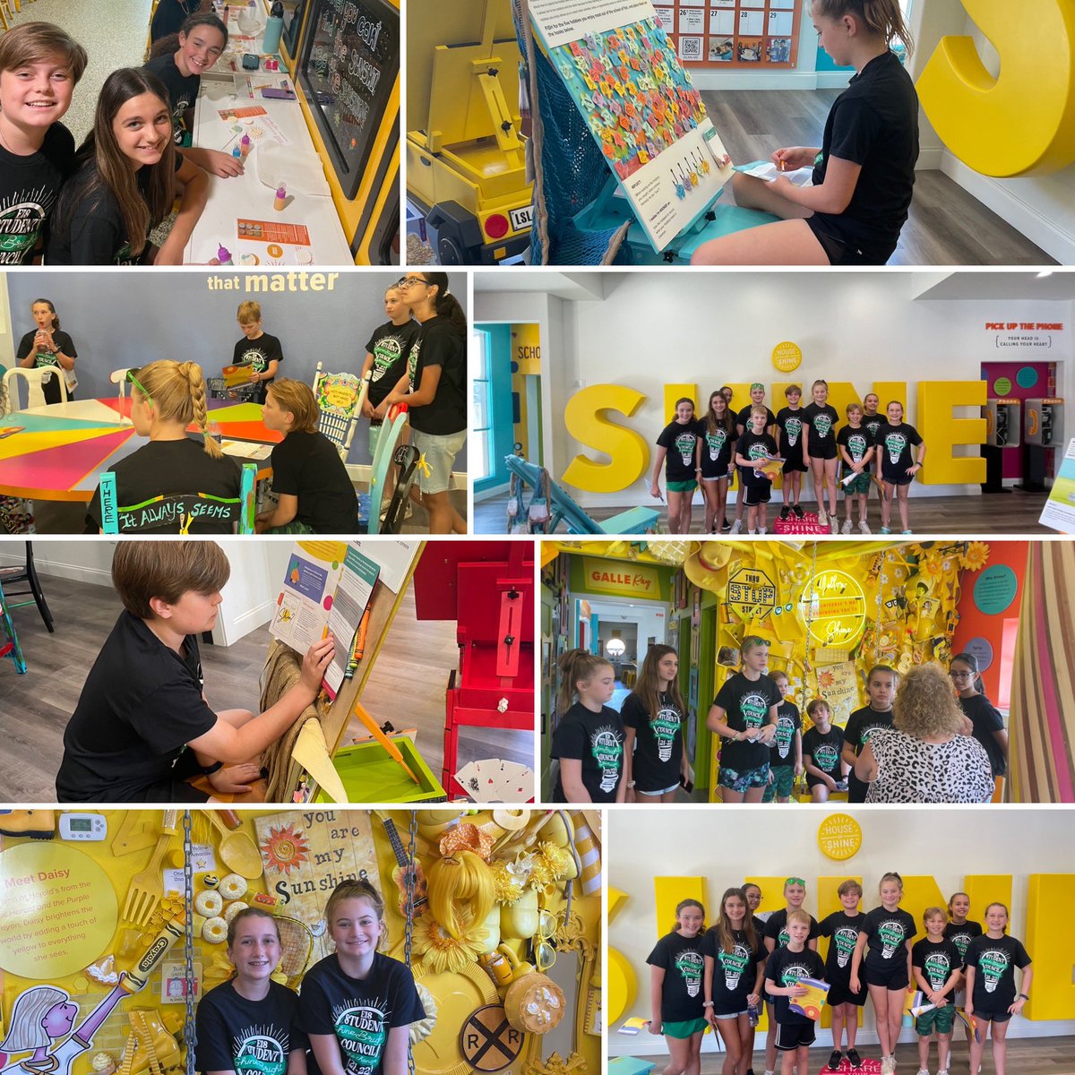 EIS Student Council took a weekend field trip to House of Shine. House of Shine’s mission is to grow confident and self-aware leaders. These EIS 6th graders had a great time reflecting on what makes them unique and how to #InspireExcellence <a href="/EubanksDragons/">Eubanks Intermediate</a> #DragonProud #EISWeGrow