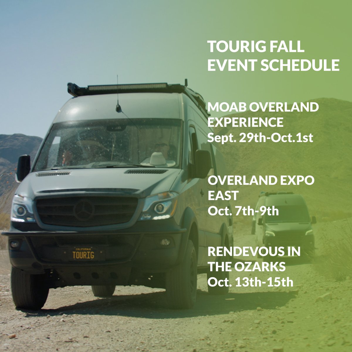 mytourig's tweet photo. We have a few more events coming up this year we want to see you all at! 
.
.
.
.
.
.
.
.
#vanlife #expo #overlandexpo #moab #vanbuild #vantour #campervan #vanupfitter #customvans #rv #camper #camping #overlanding #offroad https://t.co/b2srh7Zjpg