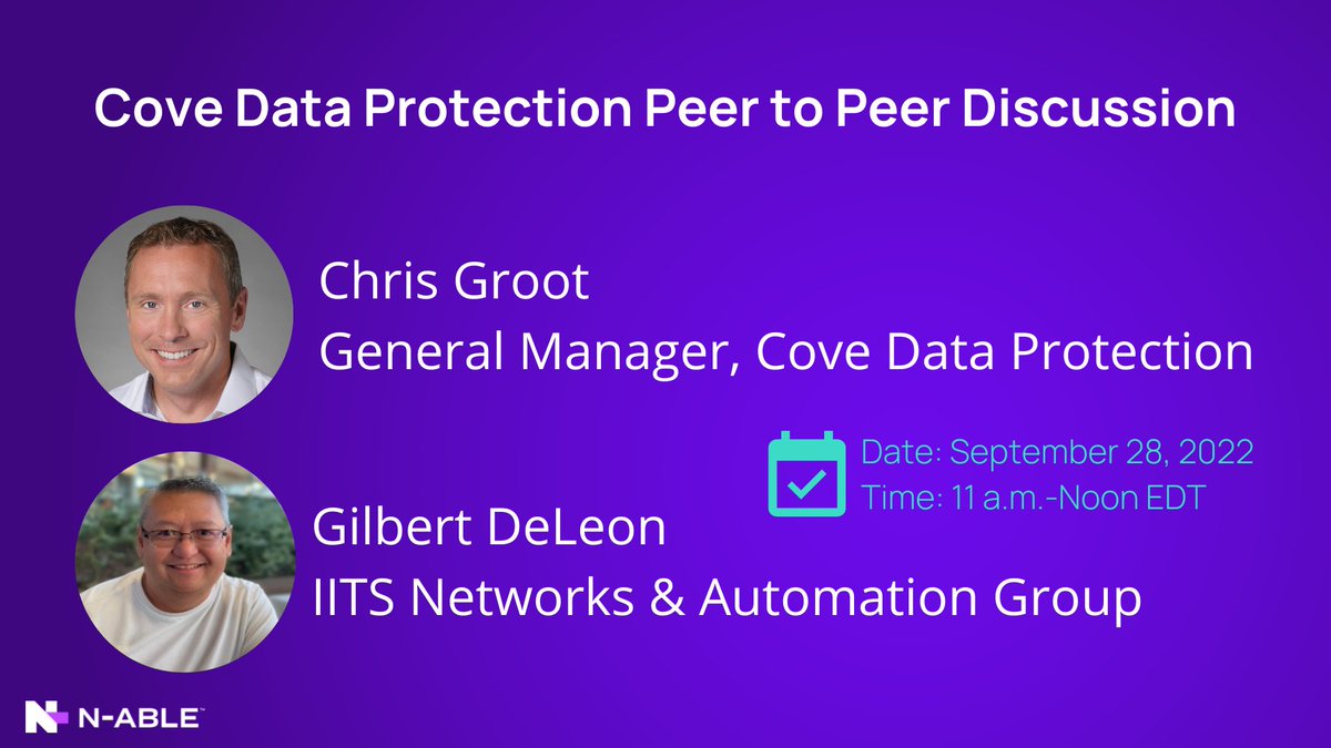 Nable's tweet image. 📅 Book your spot: spr.ly/6014MXrMq

✔️ The difference between selling backup vs. business continuity
✔️ How the right product architecture supports his strategy
✔️ The way to build a rock-solid service that doesn’t burn out your team

#MSP #IT #cybersecurity #backup