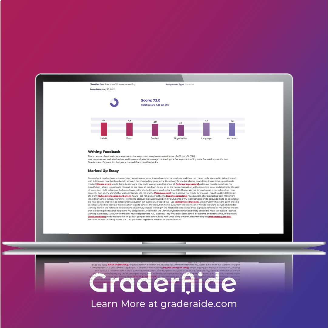 GetGraderAide's tweet photo. GraderAide is ready to help you make the most of the school year! Give your students consistent scores without sacrificing your #worklifebalance! Visit our website to learn how! https://t.co/kQlEZg66gV  #papergrader #teacherlife #grading  #teachers https://t.co/CUxTakAMgq