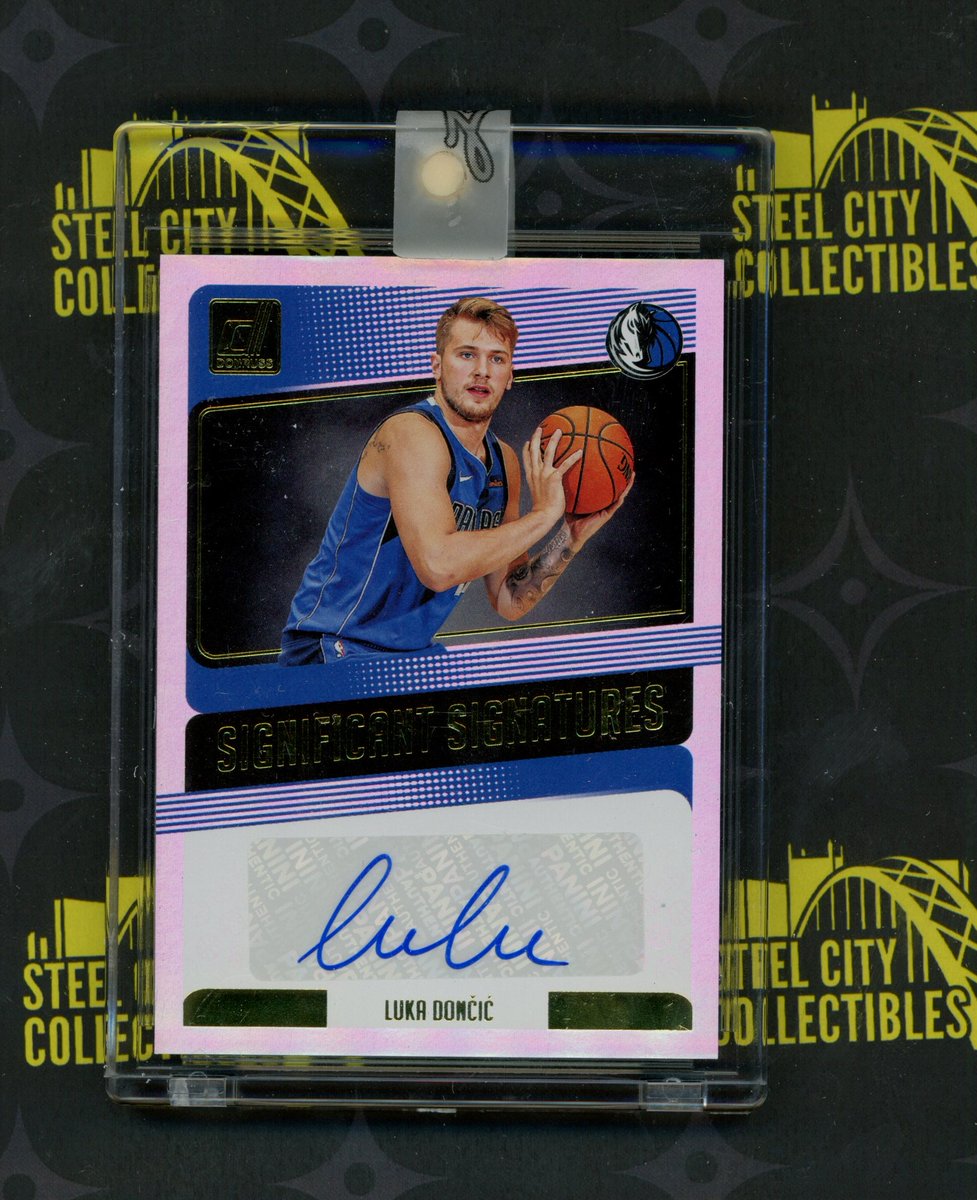SCCTradingCards's tweet photo. Huge pull from 2020 @Leaf_Cards Best of Multi-Sport with this Luka Doncic 2018 @PaniniAmerica  Donruss Significant Signatures!

#Unbeleafapull #whodoyoucollect https://t.co/tKKVUZdVRt
