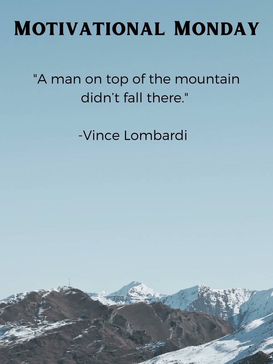 UC_CAPS's tweet photo. Happy Motivational Monday once again Bearcats, this week we have a quote from the great Coach Lombardi, the best achievements in life don't just happen, they are earned. Go be great today and everyday Bearcats! #uccaps #MotivationMonday https://t.co/BpVX6Vtwio