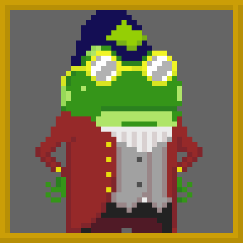land_froggy's tweet photo. Frogland inhabitant #520 from the Fly Rink Combining Machine!
#nftcommunity #nft #nftart #nftcollector #crypto #cryptoart #frogland #ffr #nfts #pixelart #nftdrop
 26-Sep, 10:1AM https://t.co/Rm9vIKhwpl